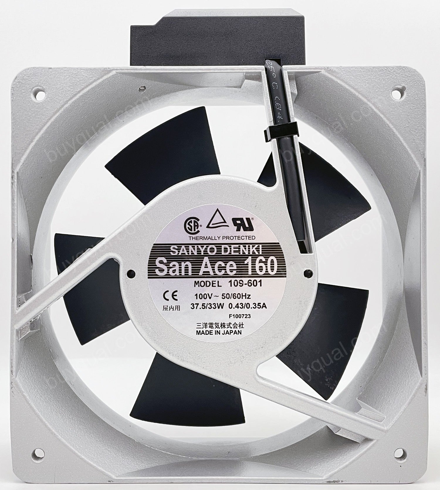 Sanyo 109-601 100V 0.43/0.35A 37.5/33W Cooling Fan - Original New Sanyo 109-601 100V 0.43/0.35A 37.5/33W Cooling Fan - Original New